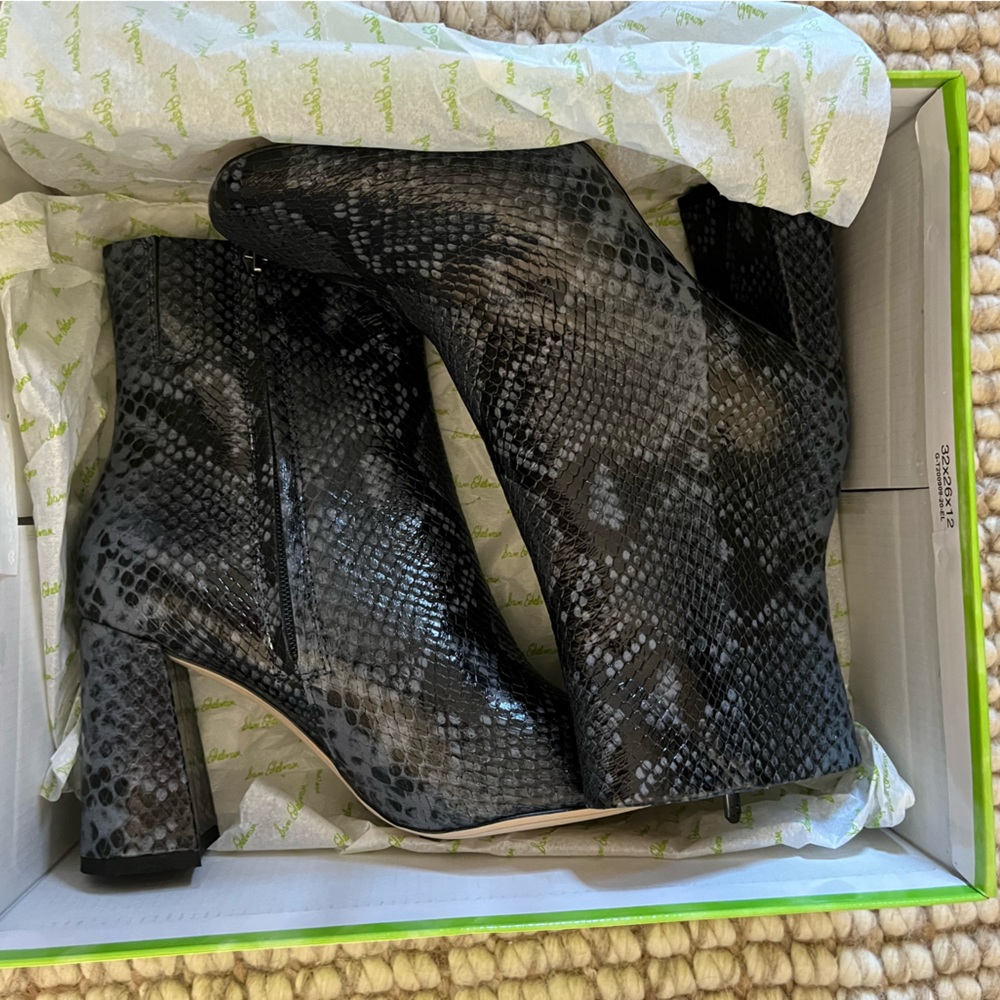Sam Edelman snake print boots